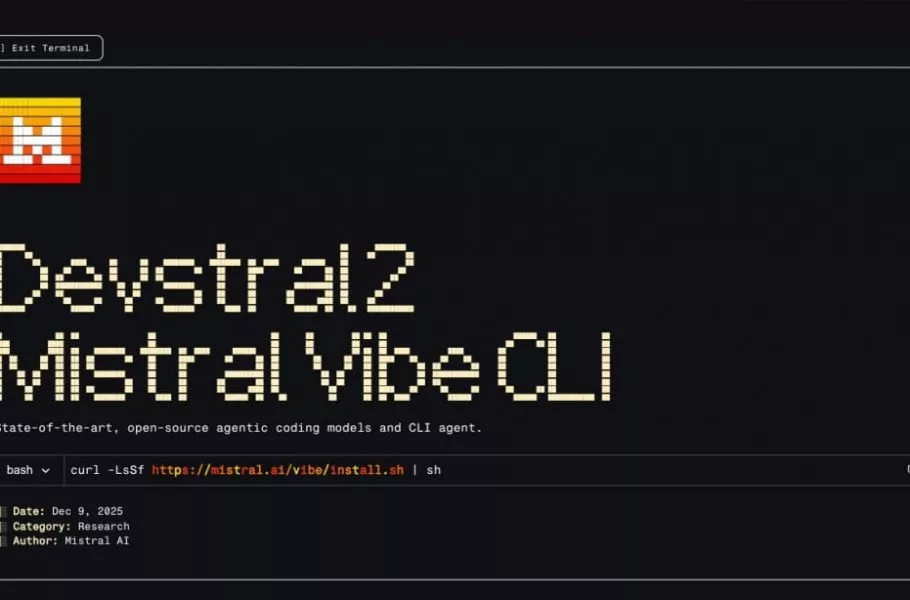 میسترال مدلهای کدنویسی قدرتمند Devstral 2 و Vibe CLI را معرفی کرد 1 میسترال مدلهای کدنویسی قدرتمند Devstral 2 و Vibe CLI را معرفی کرد
